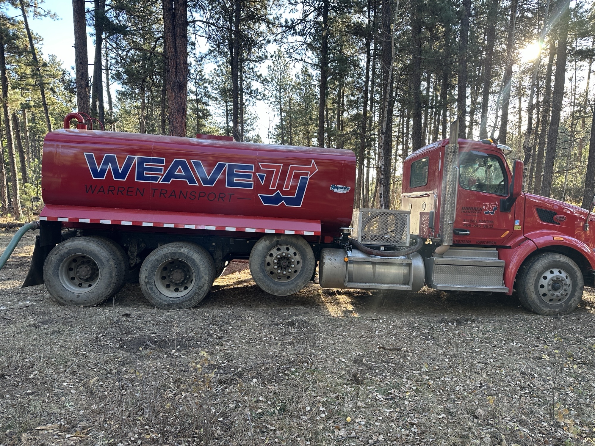 water truck services weave warren transport